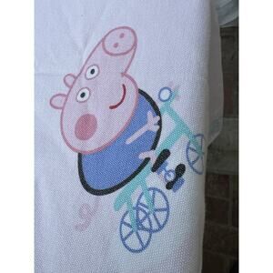 PEPPA PIG Twin/Single Flat/Top Bed Sheet 48 x 95” 100% Cotton Very Soft